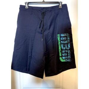 Marc Jacobs Normandy Blue 100% Wool Drawstring Shorts - Size S, New with Tags